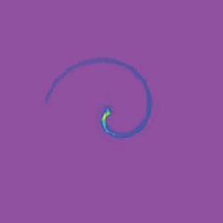 This intensity distribution appears quite distinctly as a spiral and reveals its helico-conical beam shape when viewed in three dimensions. This intensity distribution appears quite distinctly as a spiral and reveals its helico-conical beam shape when viewed in three dimensions.