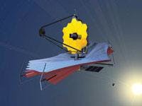 FIGURE 1. The James Webb Space Telescope, for which the main contractor is Northrop Grumman Space Technology (Redondo Beach, CA), will have an 18-segment primary mirror with overall diameter of 6.5 m. This construction reflects the trend in segmentation of primary mirrors for terrestrial and space-based telescopes. FIGURE 1. The James Webb Space Telescope, for which the main contractor is Northrop Grumman Space Technology (Redondo Beach, CA), will have an 18-segment primary mirror with overall diameter of 6.5 m. This construction reflects the trend in segmentation of primary mirrors for terrestrial and space-based telescopes.