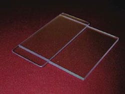 FIGURE 3. With traditional optical contacting, bonds over large areas are often difficult because of surface irregularities. Today's modified solution-assisted processes relax the incoming requirements, enabling optical-contact bonding over large areas without any voids. FIGURE 3. With traditional optical contacting, bonds over large areas are often difficult because of surface irregularities. Today's modified solution-assisted processes relax the incoming requirements, enabling optical-contact bonding over large areas without any voids.