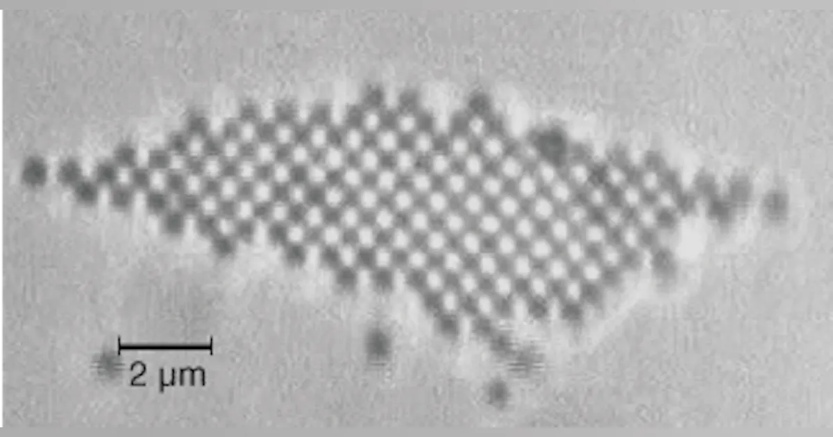 Small Particle Array Basic Evanescent waves order 2-D particle arrays | Laser Focus World