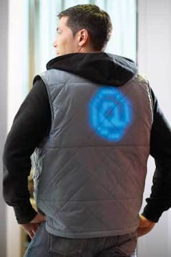 The wearer of a vest containing a passive-matrix LED array can communicate in novel ways with the world. The wearer of a vest containing a passive-matrix LED array can communicate in novel ways with the world.