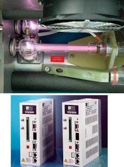 FIGURE 3. Prima Industrie has taken in-house the laser “engine” and electronics manufacturing to keep its competitive edge in Europe. Shown here is the inside of a Prima CO2 laser (top) and electronics control units (bottom). FIGURE 3. Prima Industrie has taken in-house the laser “engine” and electronics manufacturing to keep its competitive edge in Europe. Shown here is the inside of a Prima CO2 laser (top) and electronics control units (bottom).