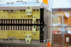 An undulator in the Linac Coherent Light Source comprises an array of neodymium iron boron permanent magnets and vanadium permendur magnetic poles. An undulator in the Linac Coherent Light Source comprises an array of neodymium iron boron permanent magnets and vanadium permendur magnetic poles.