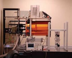 Equipment such as this dewar in the RIDL lab will enable testing of the overall system to determine how the sensors hold up in cryogenic environments. Equipment such as this dewar in the RIDL lab will enable testing of the overall system to determine how the sensors hold up in cryogenic environments.