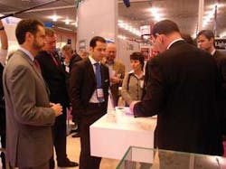 FIGURE 1. Photonics West 2007 drew thousands of visitors to its large array of company exhibits, increasing to 1100 exhibitors in 2008. Attendance at Photonics West 2008 is expected to exceed last year’s record of 16,000. FIGURE 1. Photonics West 2007 drew thousands of visitors to its large array of company exhibits, increasing to 1100 exhibitors in 2008. Attendance at Photonics West 2008 is expected to exceed last year’s record of 16,000.