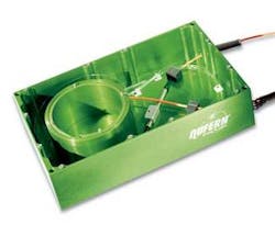 FIGURE 2. The basic configuration of a fiber laser includes lengths of fiber and a combiner to couple light into the fiber from a pump laser diode. FIGURE 2. The basic configuration of a fiber laser includes lengths of fiber and a combiner to couple light into the fiber from a pump laser diode.