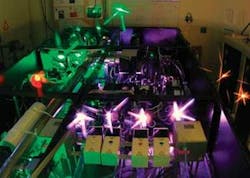 With the help of its new booster amplifier the Hercules Ti:sapphire laser at the University of Michigan’s Department of Electrical Engineering and Computer Science (EECS) produces 300 TW pulses - the highest ever achieved for a repetitively pulsed laser - with a repetition rate of 0.1 Hz. With the help of its new booster amplifier the Hercules Ti:sapphire laser at the University of Michigan’s Department of Electrical Engineering and Computer Science (EECS) produces 300 TW pulses - the highest ever achieved for a repetitively pulsed laser - with a repetition rate of 0.1 Hz.