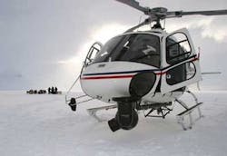 The gyro-stabilized V14 HD Cineflex camera system, shown here mounted on a helicopter for filming of the Discovery Channel’s “Planet Earth” television series, was featured at the Axsys booth. Axsys collaborated with Cineflex on the imaging system. The gyro-stabilized V14 HD Cineflex camera system, shown here mounted on a helicopter for filming of the Discovery Channel’s “Planet Earth” television series, was featured at the Axsys booth. Axsys collaborated with Cineflex on the imaging system.