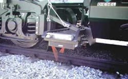 The ORIAN rail profile measurement system uses lasers to comprehensively inspect rail condition at track speed without disrupting service.