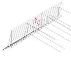 FIGURE 1. An optical-fiber-fed thin-sheet optic collimates light exiting the fiber (not shown). FIGURE 1. An optical-fiber-fed thin-sheet optic collimates light exiting the fiber (not shown).