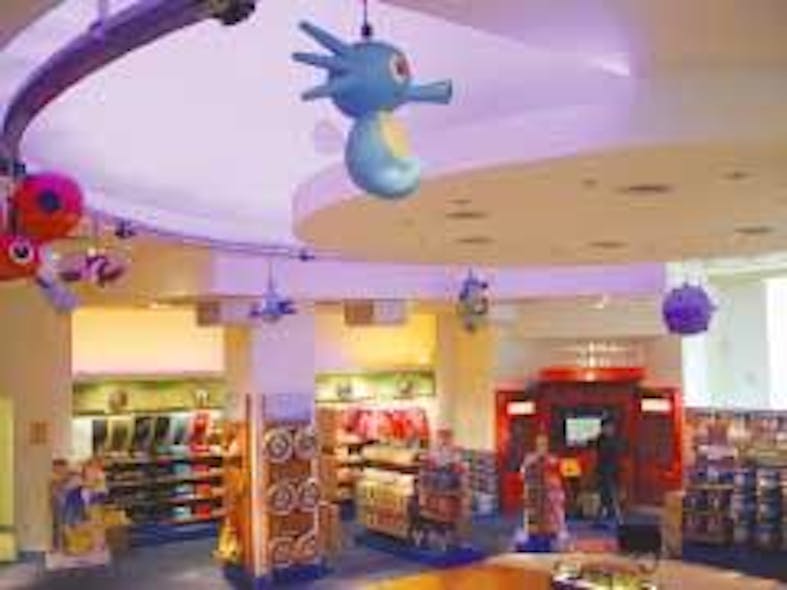 FIGURE 2. The popular Pokemon Center in New York City uses LED-based lighting throughout its more than 10,000-sq-ft retail space to enhance its playful environment and merchandise.