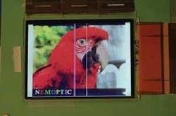 FIGURE 6. A bistable transmissive LCD produces full-color images while using less power than conventional LCDs. FIGURE 6. A bistable transmissive LCD produces full-color images while using less power than conventional LCDs.