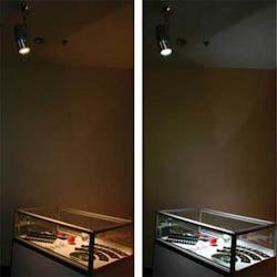 FIGURE 1. Light-emitting-diode fixtures with adjustable color temperature will enable lighting designers and building owners to easily adjust the “warmth” of the fixtures’ white light. FIGURE 1. Light-emitting-diode fixtures with adjustable color temperature will enable lighting designers and building owners to easily adjust the “warmth” of the fixtures’ white light.