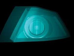 FIGURE 2. Optimized optics raise the efficiency of an LED turn-signal lamp for an electric motorcycle from Vectrix (Newport, RI). FIGURE 2. Optimized optics raise the efficiency of an LED turn-signal lamp for an electric motorcycle from Vectrix (Newport, RI).