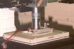 A nanopositioning stage is in use by the National Institute of Health&rsquo;s Computer Integrated Systems for Microscopy and Manipulation center at the University of North Carolina (Chapel Hill, NC) to perform nanometer-resolution long-range tracking during magnetic-force experiments on biological samples. Here, a magnetics stage is mounted on a nanopositioning stage in an inverted optical microscope.
