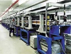 An in-tunnel view of the long undulator magnet used for the Advanced Photon Source's FEL project. An in-tunnel view of the long undulator magnet used for the Advanced Photon Source's FEL project.