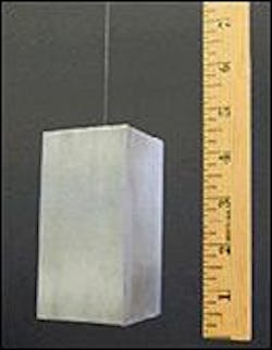 Solder containing tin, silver, and lutetium bonds directly to glass. To test the bond, a 125-&mu;m-diameter silica optical fiber was soldered to a 0.73-kg aluminum weight. For more than a year, the bond withstood a 579-MPa (84,000 psi) tensile stress and a 7.6-MPa (1100 psi) shear stress without failure. A separate test showed that the bond had a breaking stress in shear of greater than 16.5 MPA (2400 psi); the precise number was not determined because the fiber broke instead of the solder bond.