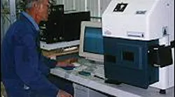 A laser element analyzer is used at a phosphate mine for near-real-time ore grading. This onsite application eliminates the time delay involved with sending samples to a central laboratory for analysis as in conventional inductively coupled plasma methods.