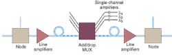 FIGURE 1. Single-channel amplifiers can compensate for the loss of passive routing components at the edges of networks. FIGURE 1. Single-channel amplifiers can compensate for the loss of passive routing components at the edges of networks.