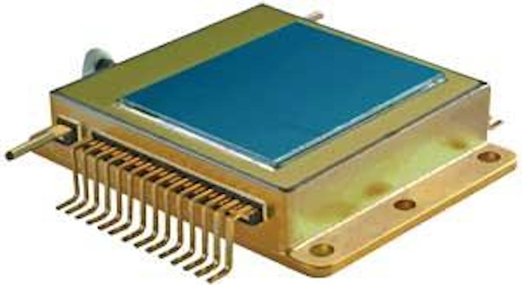 A 17 &micro;m pixel-pitch detector is fabricated using standard CMOS processes for high-definition surveillance applications and has ultralow pixel-defect rates. It is small in size and does not require thermoelectric cooling.