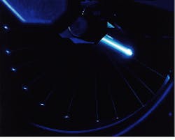 FIGURE 1. Internal-drum platesetters have simple on-axis optics, but mechanical tolerances are demanding because of the long optical levers inherent in the design. Because it is relatively easy to design a new laser into an internal-drum system, the drum arrangement has become popular. FIGURE 1. Internal-drum platesetters have simple on-axis optics, but mechanical tolerances are demanding because of the long optical levers inherent in the design. Because it is relatively easy to design a new laser into an internal-drum system, the drum arrangement has become popular.