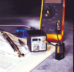 Indium gallium arsenide detector, designed for use in the laboratory, has a 45-GHz bandwidth and operates at wavelengths from 950 to 1650 nm. Indium gallium arsenide detector, designed for use in the laboratory, has a 45-GHz bandwidth and operates at wavelengths from 950 to 1650 nm.