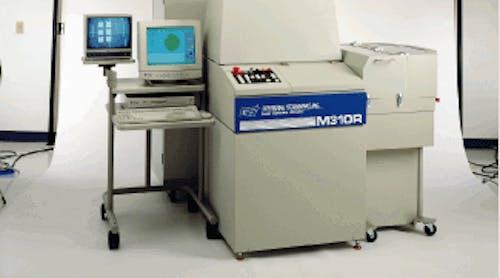FIGURE 1. Laser trim system provides high-throughput trimming of precision semiconductor integrated passive components.