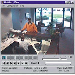 The digitization of image capture and handling is allowing integration of access control, surveillance, and other security-related functions in the commercial environment. A PCI-bus video capture and compression system enables fast video switching, digital video recording, and viewing from as many as eight cameras simultaneously. The digitization of image capture and handling is allowing integration of access control, surveillance, and other security-related functions in the commercial environment. A PCI-bus video capture and compression system enables fast video switching, digital video recording, and viewing from as many as eight cameras simultaneously.