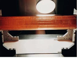 FIGURE 2. High-temperature, transparent furnace increases gain by eliminating twinning and seed loss due to melt back. FIGURE 2. High-temperature, transparent furnace increases gain by eliminating twinning and seed loss due to melt back.