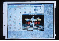 Super-VGA, high-aperture-ratio thin-film transistor display for laptop-computer applications has a diagonal of 10.4 in. Super-VGA, high-aperture-ratio thin-film transistor display for laptop-computer applications has a diagonal of 10.4 in.