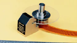 FIGURE 1. Diffraction-based encoder offers precision motion control in a compact, economical device. Scale is in inches.