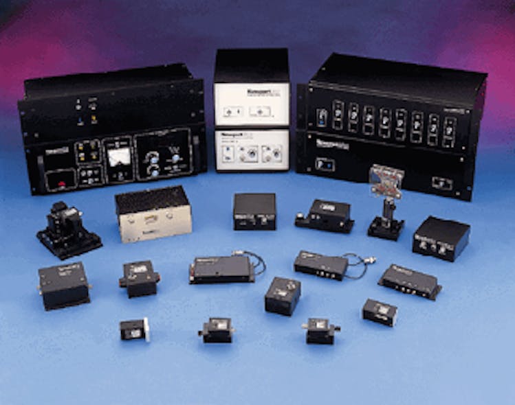 FIGURE 1. The variety of acousto-optic Q-switches available can accommodate flashlamp- and diode-pumped lasers.