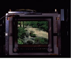 Prototype of surface-conduction-electron display represents a new planar field-emission-display architecture that uses simple print techniques and achieves high efficiency. Prototype of surface-conduction-electron display represents a new planar field-emission-display architecture that uses simple print techniques and achieves high efficiency.