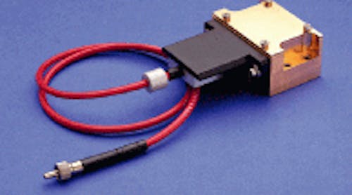 Fiber permits flexible delivery of high-power CW output. With up to 40 W of infrared radiation, this type of laser can be used for many applications.