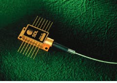 FIGURE 4. High-power 980-nm fiber-coupled diode laser serves as pump source for erbium-doped fiber amplifier. FIGURE 4. High-power 980-nm fiber-coupled diode laser serves as pump source for erbium-doped fiber amplifier.