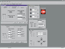 FIGURE 2. User interface for setting up and configuring the ESP motion control platform is Windows 95/NT-based. The graphical interface allows a user to intuitively configure the system within minutes.