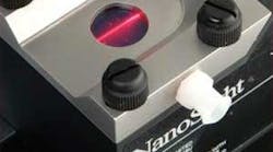 FIGURE 1. The beam within the laser module of the nanoparticle tracking analysis system passes through a sample.