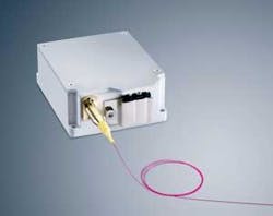 A Trumpf 100 W fiber-coupled laser-diode module is passively cooled. A Trumpf 100 W fiber-coupled laser-diode module is passively cooled.