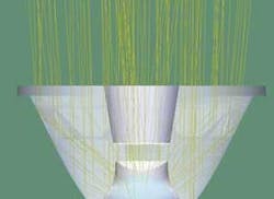 FIGURE 1. A solid collimating TIR lens is designed using the surface of revolution of a Bézier curve. FIGURE 1. A solid collimating TIR lens is designed using the surface of revolution of a Bézier curve.
