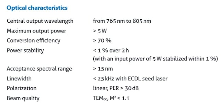 The frequency doubling module is highly efficient and allows users to access difficult-to-reach visible spectra. (Image credit: ALPhANOV)