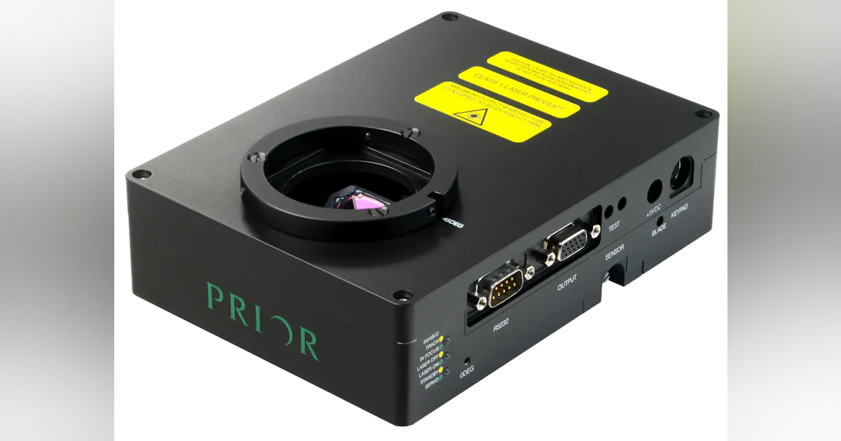 Laser autofocus system from Prior Scientific works with upright ...