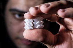 Modified laser cutter prints 3D objects for biomaterials fabrication Modified laser cutter prints 3D objects for biomaterials fabrication