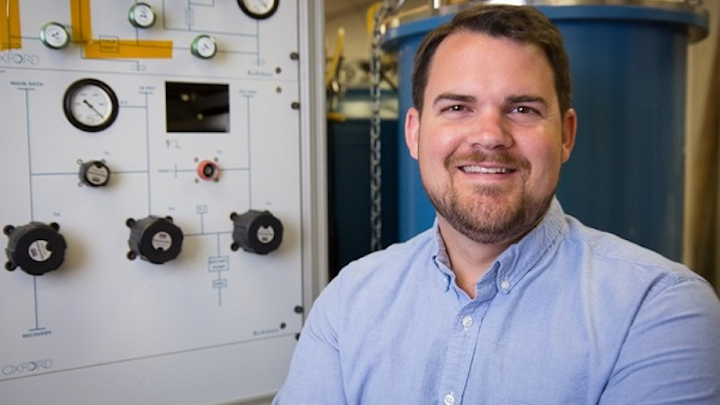 Hugh Churchill, assistant professor of physics, directs the Quantum Device Laboratory at the University of Arkansas and will study black phosphorus with the help of a NSF award. (Image credit: Russell Cothren/University of Arkansas)