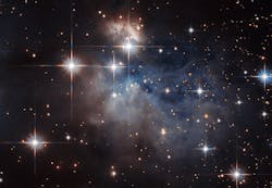 Showcased at the center of this NASA/ESA Hubble Space Telescope image is an emission-line star known as IRAS 12196-6300. This star displays prominent emission lines that, when compared to the 'fingerprints' left by particular atoms and molecules, can be used to reveal IRAS 12196-6300's chemical composition. This is just some of the groundbreaking work being done by the Hubble Space Telescope. (Image credit: ESA/Hubble & NASA; acknowledgement: Judy Schmidt) Showcased at the center of this NASA/ESA Hubble Space Telescope image is an emission-line star known as IRAS 12196-6300. This star displays prominent emission lines that, when compared to the 'fingerprints' left by particular atoms and molecules, can be used to reveal IRAS 12196-6300's chemical composition. This is just some of the groundbreaking work being done by the Hubble Space Telescope. (Image credit: ESA/Hubble & NASA; acknowledgement: Judy Schmidt)