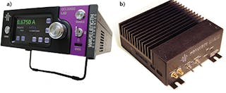 FIGURE 3. Wavelength Electronics produces its QCL2000 2 A QCL driver in configurations that include a laboratory version (a) and a smaller sealed box for integration into systems (b).