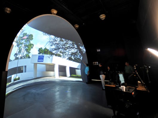 The new Jenoptik Dome Theater in Jupiter, FL showcases laser cinema projection lenses.