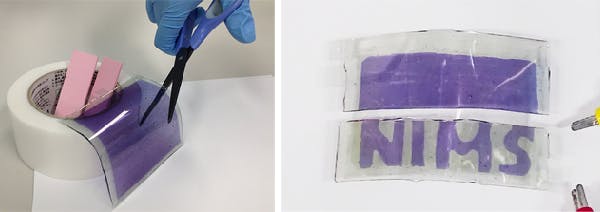 Japanese scientists from NIMS at JST have developed a flexible display that can be cut with scissors.