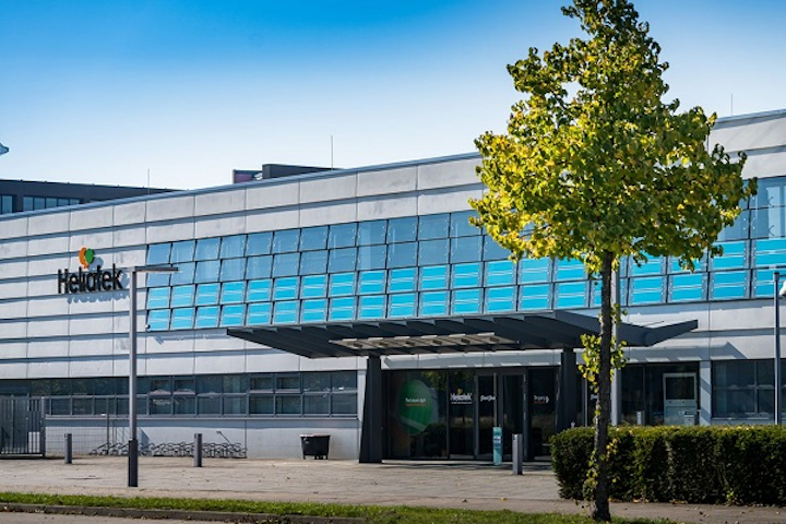 Heliatek headquarters is shown with active HeliaFilm facade. (Image credit: Heliatek)