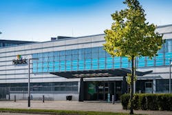 Heliatek headquarters is shown with active HeliaFilm facade. Heliatek headquarters is shown with active HeliaFilm facade.