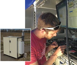 A differential-absorption lidar (DIAL) system (inset) has been developed by NASA using Photodigm distributed Bragg reflection (DBR) injection-seed lasers. A differential-absorption lidar (DIAL) system (inset) has been developed by NASA using Photodigm distributed Bragg reflection (DBR) injection-seed lasers.